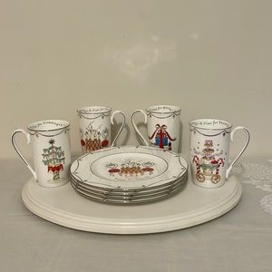 COPY - COPY - LENOX Christmas 4 Piece Fine China Holiday Set - A TIME FOR CHRIS…